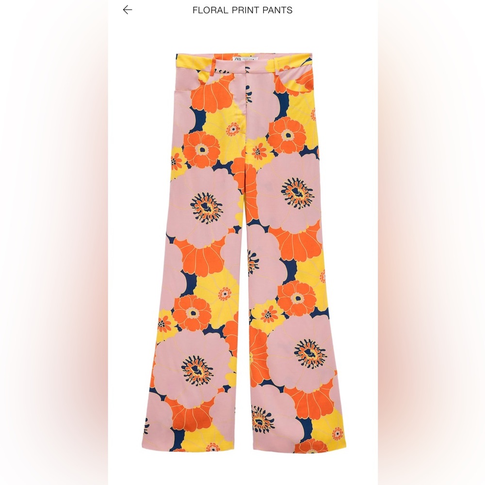 ZARA floral print pants